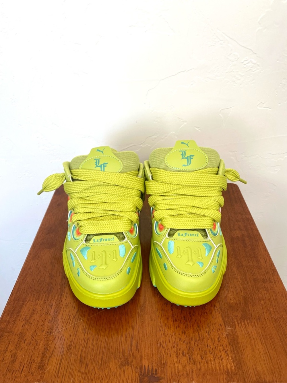 PUMA x LaMelo Ball LaFrancé "Heatmap" Kid’s (Grade School) Size 5 Sneakers Green - Picture 3 of 12